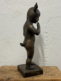 DAVID BROMLEY "Caught Out" Hand Signed, Bronze Sculpture