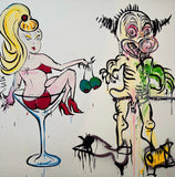 ADAM CULLEN "Cocktail Girl .." Hand Signed, Limited Edition Print 100cm x 99.5cm0