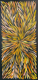PATRICIA KAMARA "Bush Medicine Leaves" Signed Acrylic on Canvas 43cm x 20cm0