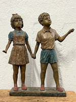 DAVID BROMLEY "Holding Hands" Hand Signed, Bronze Sculpture