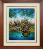 MAX MANNIX "Man Overboard" Original, Original Oil on Canvas Painting 55cm x 45cm1