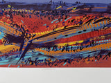 SANDRA LEVESON "Valencia" Signed Limited Edition Silkscreen 32cm x 112cm3