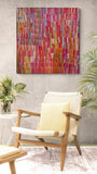 JEANNIE MILLS PWERLE "Bush Yam" Signed Acrylic on Canvas 98cm x 94.5cm3