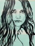 DAVID BROMLEY Nude "Rosie" Original Polymer Painting on Canvas 90cm x 60cm1