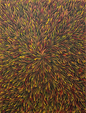 PATRICIA KAMARA "Bush Medicine Leaves" Signed Acrylic on Canvas 95cm x 73cm