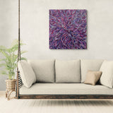 BETHANY NELSON NABANANGKA "Medicine Leaves" Signed Acrylic on Canvas 94cm x 89cm2