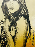 DAVID BROMLEY Nude "Ally" Original Polymer Painting on Canvas 90cm x 60cm2