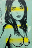 DAVID BROMLEY Nude "Mallory" Original Polymer Painting on Canvas 90cm x 60cm0