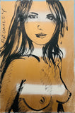 DAVID BROMLEY Nude "Helen" Original Polymer Painting on Canvas 90cm x 60cm0