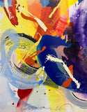 GRAHAM KUO "Blinding Moon" Original Mixed Media on Canvas Painting 152cm x 152cm1