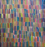 JEANNIE MILLS PWERLE "Bush Yam" Signed Acrylic on Canvas 97.5cm x 95cm0