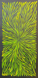 PATRICIA KAMARA "Bush Medicine Leaves" Signed Acrylic on Canvas 43cm x 20cm0