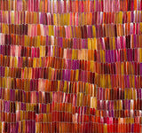 JEANNIE MILLS PWERLE "Bush Yam" Signed Acrylic on Canvas 100cm x 106.5cm0