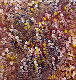 POLLY NGALE "Bush Plum" Original, Signed Acrylic on Canvas 100cm x 94.5cm0