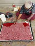 GLADYS DANIELS NAPALTJARRI "Sand Hills" Signed Acrylic on Canvas 89.5cm x 61.5cm3