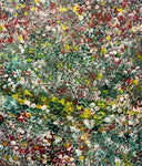 POLLY NGALE "Bush Plum" Original, Signed Acrylic on Canvas Painting 10cm x 92cm