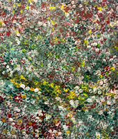 POLLY NGALE "Bush Plum" Original, Signed Acrylic on Canvas Painting 108cm x 92cm