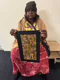 PATRICIA KAMARA "Bush Medicine Leaves" Signed Acrylic on Canvas 43cm x 20cm1