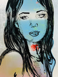 DAVID BROMLEY Nude "Mallory" Polymer & Silver Leaf on Canvas 120cm x 90cm1