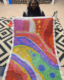 AILEEN ADAMSON "Piltati Wanampi" Original, Signed Acrylic on Canvas 99cm x 147cm