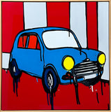 JASPER KNIGHT "1967 Mini" Enamel on Perspex Painting 60cm x 60cm