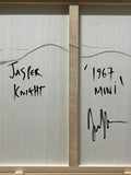 JASPER KNIGHT "1967 Mini" Enamel on Perspex Painting 60cm x 60cm