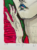 DEL KATHRYN BARTON "In Those Eyes, 2022" Hand Signed, Limited Edition Print 107cm x 81cm