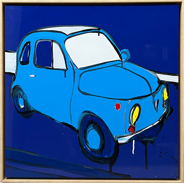 JASPER KNIGHT "Light Blue 500" Enamel on Aluminium Painting 60cm x 60cm