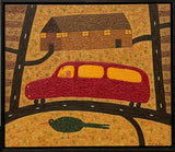 DEAN BOWEN "Farmer Watching Bird" Original Oil On Linen Painting 46cm x 53.5cm