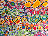 JUDY NAPANGARDI WATSON "Mina Mina" Signed Acrylic on Canvas 153cm x 199cm