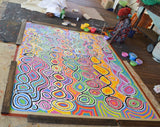 JUDY NAPANGARDI WATSON "Mina Mina" Signed Acrylic on Canvas 153cm x 199cm