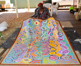 JUDY NAPANGARDI WATSON "Mina Mina" Signed Acrylic on Canvas 153cm x 199cm