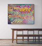 JUDY NAPANGARDI WATSON "Mina Mina" Signed Acrylic on Canvas 153cm x 199cm