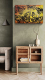 DAVID BROMLEY "Butterflies" Polymer Painting on Canvas 60cm x 90cm