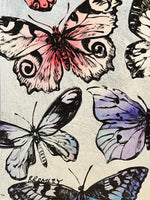 DAVID BROMLEY "Butterflies" Signed Limited Edition Print 90cm x 71cm
