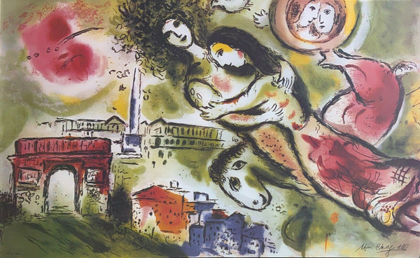 MARC CHAGALL "Romeo and Juliet" Limited Edition Colour Lithograph