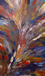 GLORIA PETYARRE "Bush Medicine Leaves" Signed, Acrylic on Canvas 202cm x 120cm
