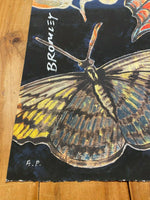DAVID BROMLEY "Butterflies I" Signed Limited Edition Print, 78cm x 92cm