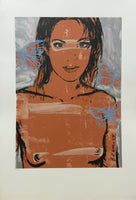 DAVID BROMLEY Nude "Belinda" Signed, Limited Edition Screenprint, 111cm x 77cm