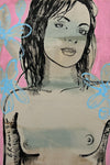 DAVID BROMLEY Nude "Belinda" Original Polymer Painting on Canvas 90cm x 60cm