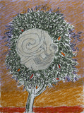 GUY WARREN "Untitled" Original, Oil, Oil Stick & Charcoal on Paper 76cm x 56cm