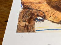 JOHN OLSEN "Rhino" Signed, Limited Edition Print 69cm x 66cm