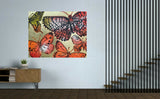 DAVID BROMLEY "Butterflies" Polymer & Gold Leaf on Canvas 120cm x 150cm