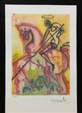 SALVADOR DALI "Saint George" Limited Edition Colour Lithograph