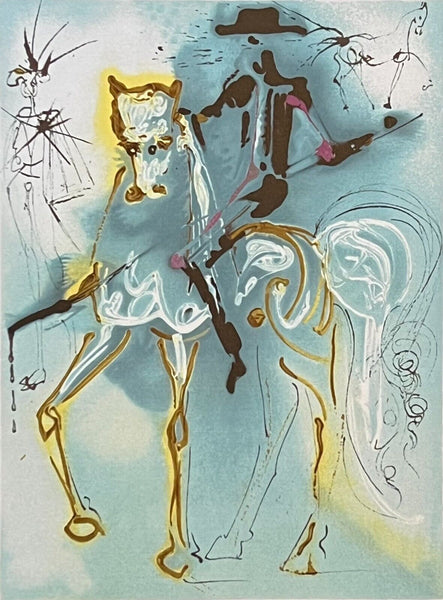 SALVADOR DALI "Le Picador - Dalinean Horses" Limited Edition Colour Lithograph