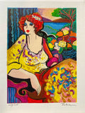 PATRICIA GOVEZENSKY "Lady By The Lake" Limited Edition Colour Screen Print