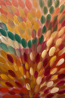 GLORIA PETYARRE "Bush Medicine Leaves" Signed, Acrylic on Canvas 89cm x 60cm