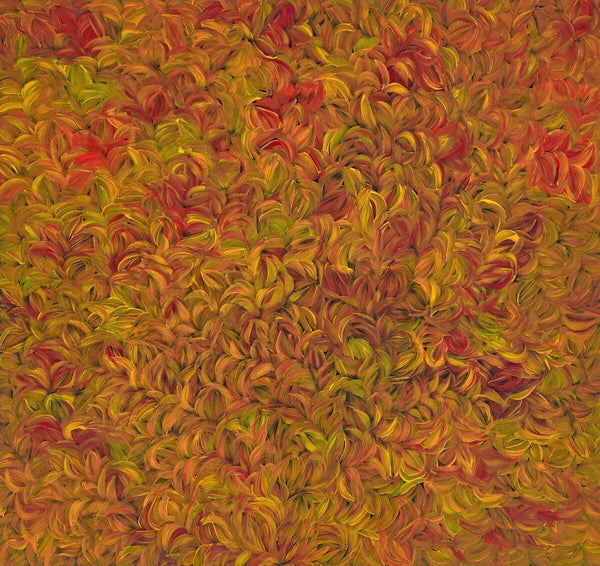 MARGARET SCOBIE "Bush Medicine Leaves" Original Acrylic on Canvas 89cm x 94cm