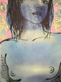 DAVID BROMLEY Nude "Belinda" Original Polymer Painting on Canvas 90cm x 60cm