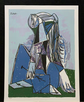 PABLO PICASSO "The Thinker" Limited Edition Colour Off Set Lithograph